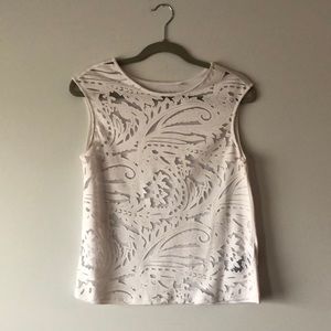 Guess Paisley Cutout Sleeveless Top